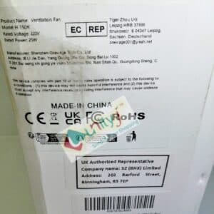 Unityj Uk Appliances HUGOOME Open Size 7.97.9 Exhaust Shutter Fan 300m³h 2 1011