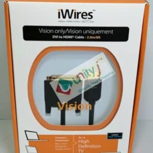 Unityj Uk Computers IWires HDMI To DVI D Dual Link Premium Cable 2M Black 2255