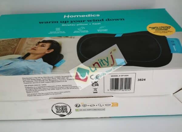 Unityj Uk Health HoMedics Shiatsu Portable Massage Pillow With Heat 3 710