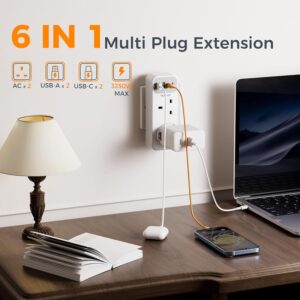Unityj Uk Household TESSAN Double Plug Adaptor 1 765