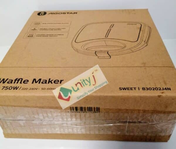Unityj Uk Kitchen Appliances Aigostar 2 Slice Waffle Maker Iron With Non Stick Plates 1 2206