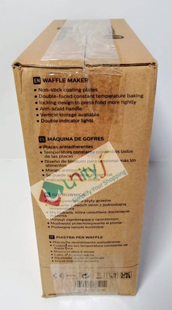 Unityj Uk Kitchen Appliances Aigostar 2 Slice Waffle Maker Iron With Non Stick Plates 2 2207
