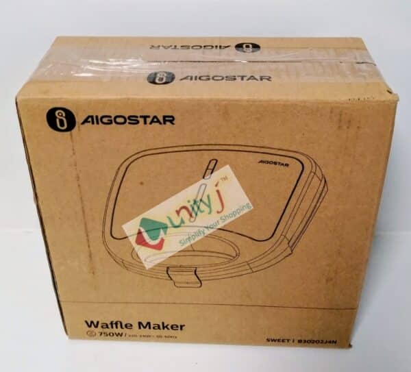 Unityj Uk Kitchen Appliances Aigostar 2 Slice Waffle Maker Iron With Non Stick Plates 2205